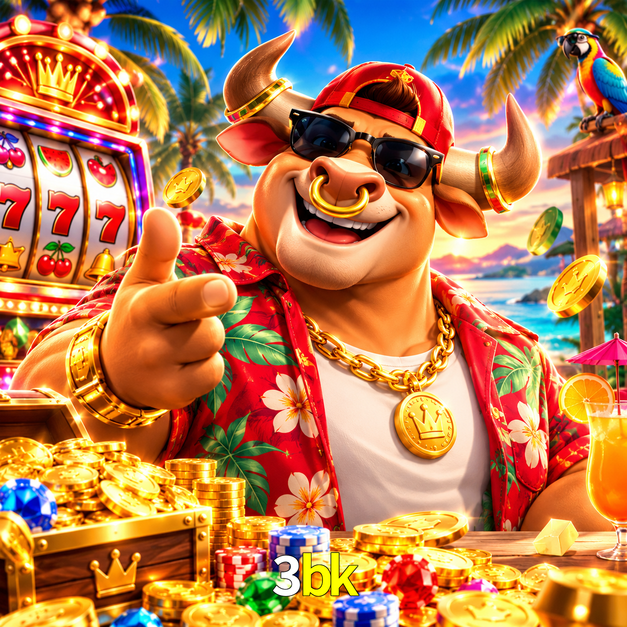 Imagem promocional da 3bk mostrando a plataforma e suas vantagens